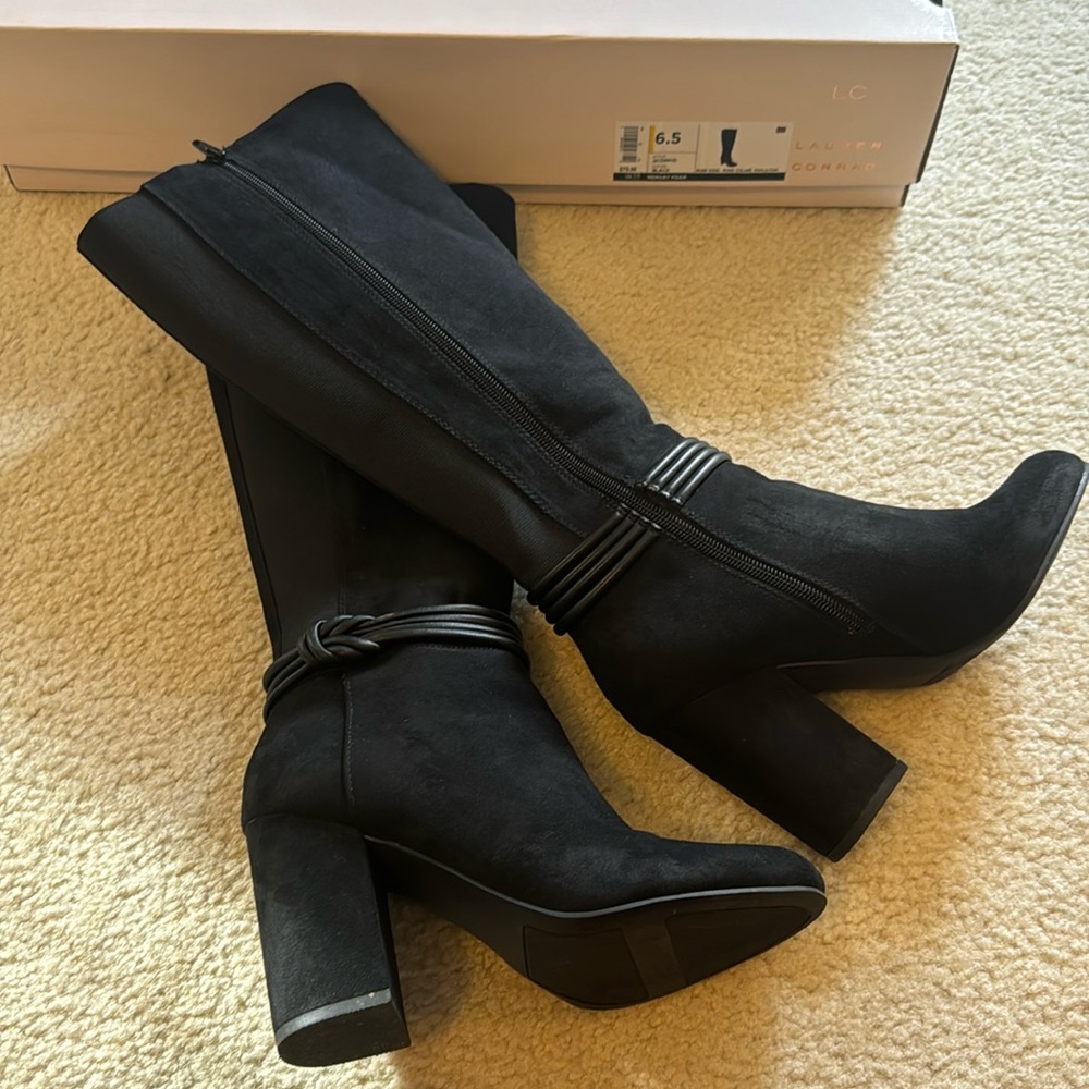 LC Lauren Conrad Scorpio Black Boots 6.5